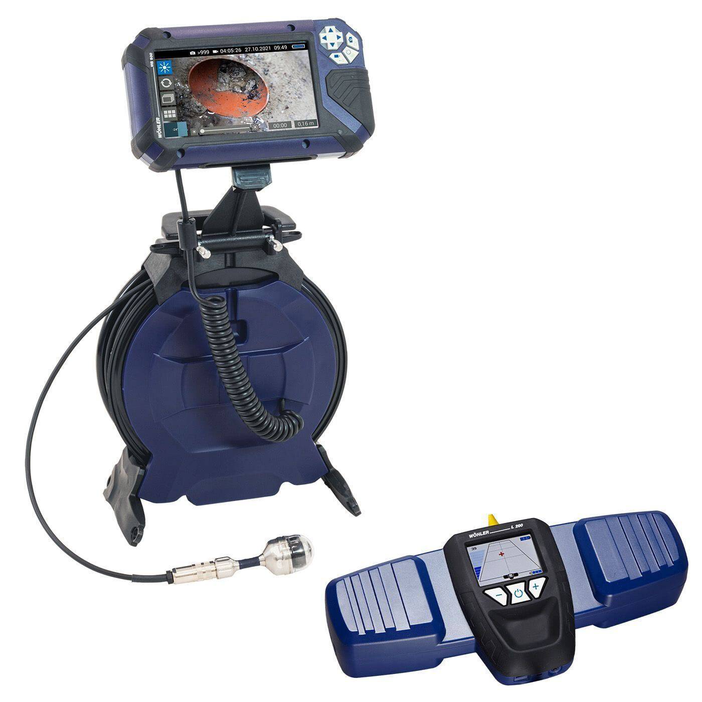 Wohler VIS 500 PLUS Camera Inspection System w/ 1.5" & 1" Camera Head and Locator - 11304 - InterTest, Inc.